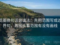 觅圈换句话说读法：先把范围写成边界句，再回头看范围有没有画线