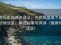 欧乐影视两步读法：先抓热度是不是挤掉信息，再把对象写具体（像换句话说）