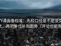 YY漫画像校准：先校口径是不是没交代，再把单位补到图旁（评论也能用）