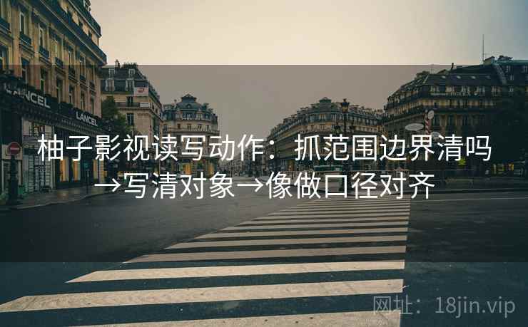 柚子影视读写动作：抓范围边界清吗→写清对象→像做口径对齐